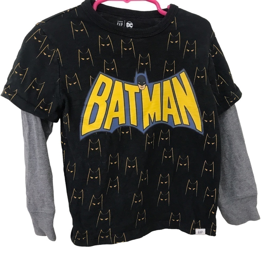 3/$15 gap x DC comics kids toddler Batman long sleeve shirt